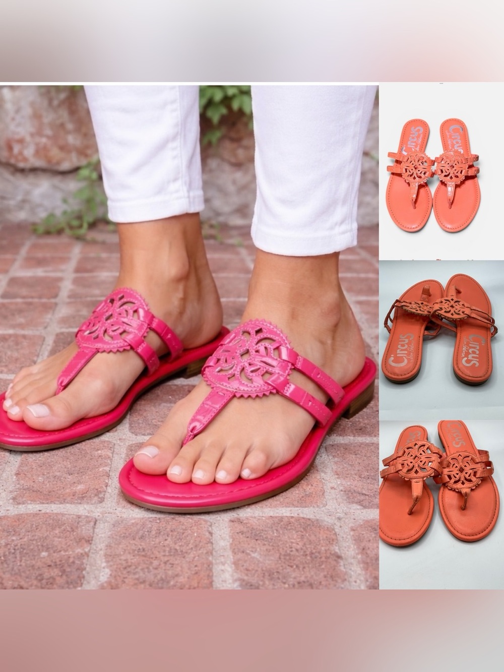Circus by Sam Edelman Canyon Medallion Flat in Neon Coral 9. Preppy,coastal boho
